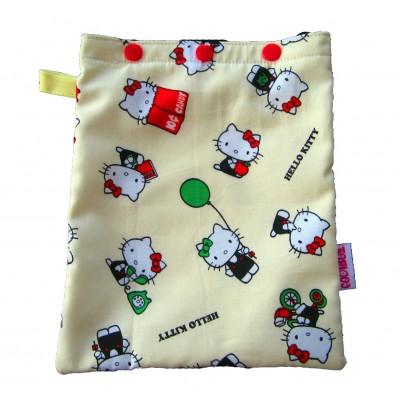 Sac à lingettes imperméable HELLO KITTY JAUNE