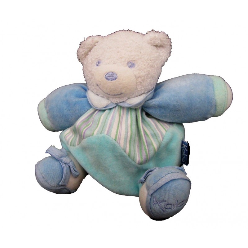 KALOO doudou ours boule blue