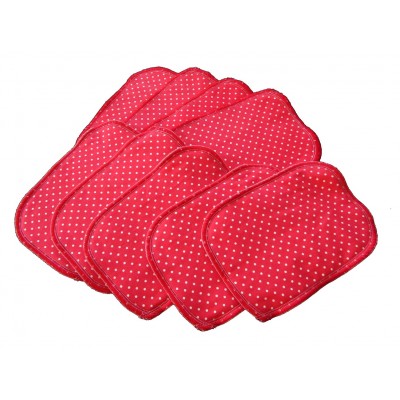 Lingettes lavables 11 x 16 cm ROUGE