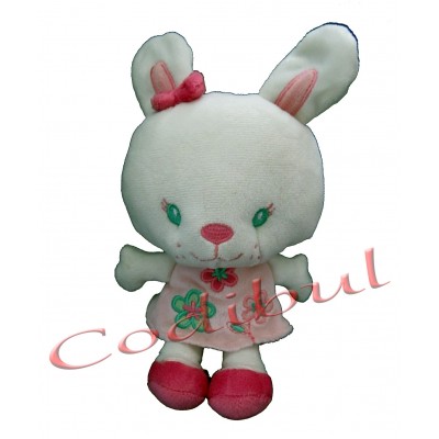 KIMBALOO lapin robe rose fleurs