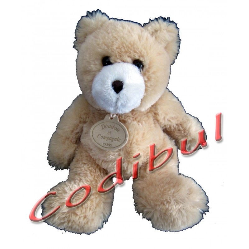 DOUDOU ET COMPAGNIE ours beige peluche