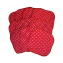 Lingettes lavables ROUGE 13 cm