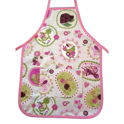 TABLIER DE CUISINE ENFANT "MILPAT ROSE"