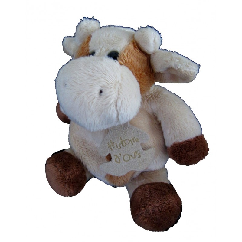 HISTOIRE D'OURS doudou VACHE PETIT MODELE 15 cm