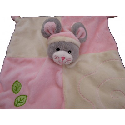 DOUDOU POUPEE FILLE ROSE NOUNOURS