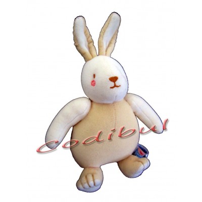 SUCRE D'ORGE lapin jaune hochet