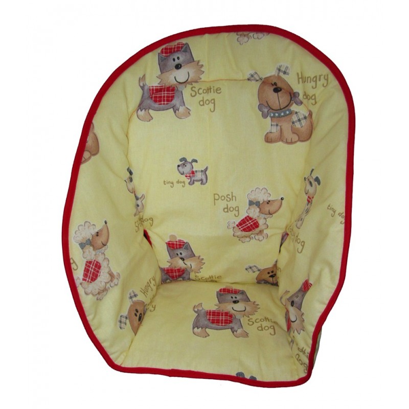 Coussin de chaise-haute CHIEN JAUNE