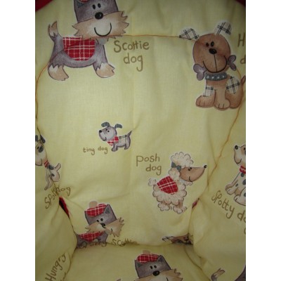 Coussin de chaise-haute CHIEN JAUNE