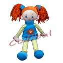 Poupee Toys R Us Doudou fille cheveux oranges