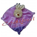 TEX DOUDOU PLAT LAPIN MAUVE