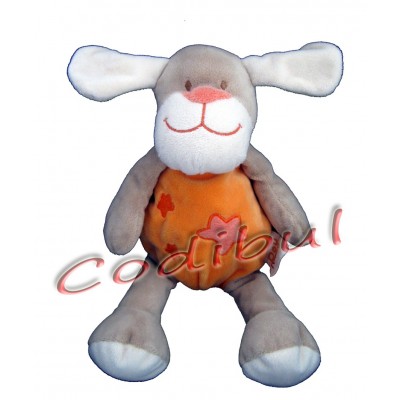 DOUKIDOU doudou peluche ours orange