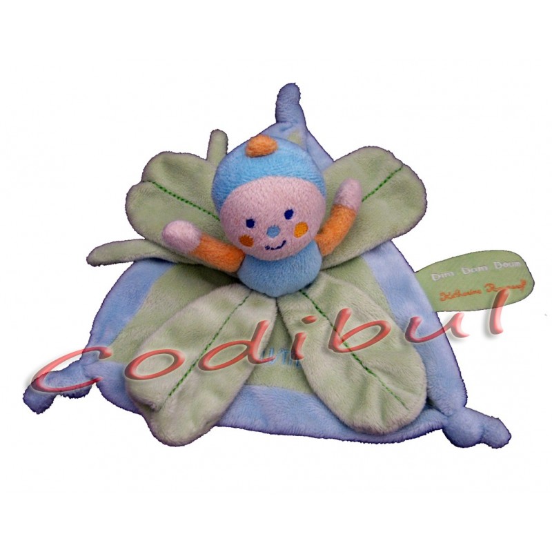 BABY NAT' K. Roumanoff Doudou Poupee Doum Plat Bleu Vert BABY NAT' K. Roumanoff Doudou Poupee Doum Plat Bleu Vert