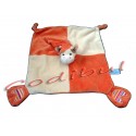 GIPSY doudou plat vache orange pattes empreintes