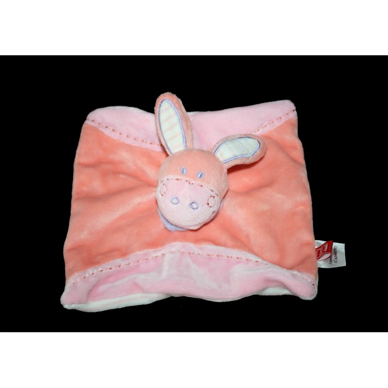 TEX DOUDOU PLAT ANE CHEVAL  ROSE