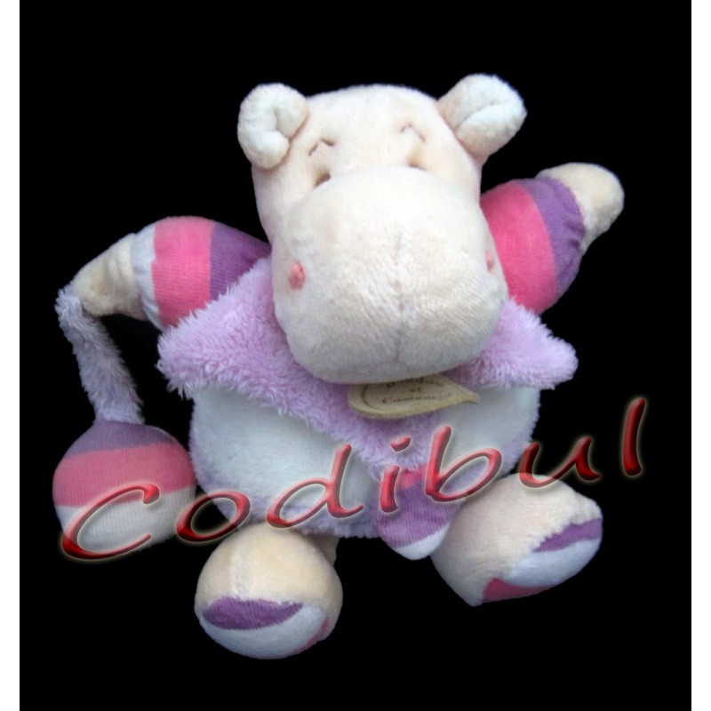 DOUDOU ET COMPAGNIE Doudou boule hippopotame LEO Z'AMIGOLOS hochet