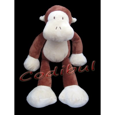 NICOTOY Grand Doudou singe marron