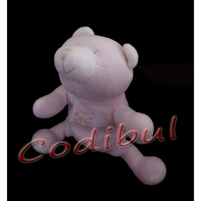 CONFETTI Doudou ours rose