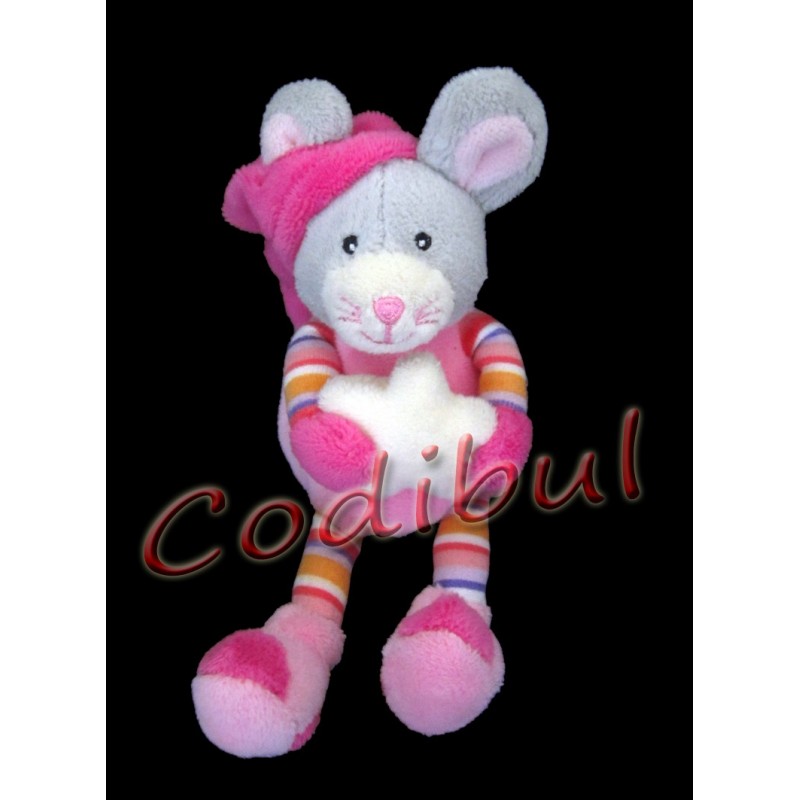 DOUDOU POUPEE FILLE ROSE NOUNOURS