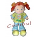 NICOTOY doudou fille couettes broderie fleur