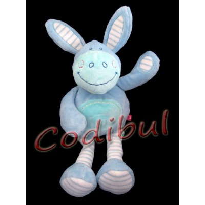 TEX DOUDOU ANE CHEVAL BLEU 28 cm