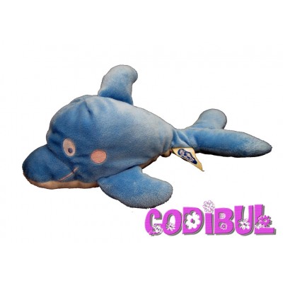 MOTS D'ENFANTS Doudou dauphin bleu