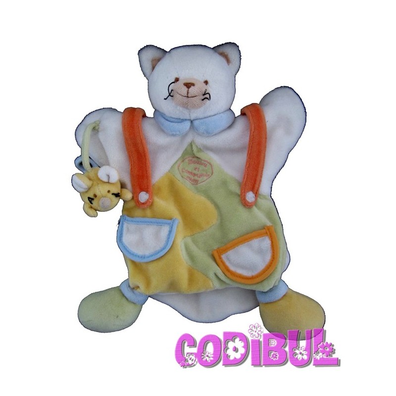 DOUDOU ET COMPAGNIE Marionnette chat avec souris