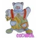 DOUDOU ET COMPAGNIE Marionnette chat avec souris