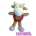 DOUDOU ET COMPAGNIE doudou bébé VACHE CERISE BONBON