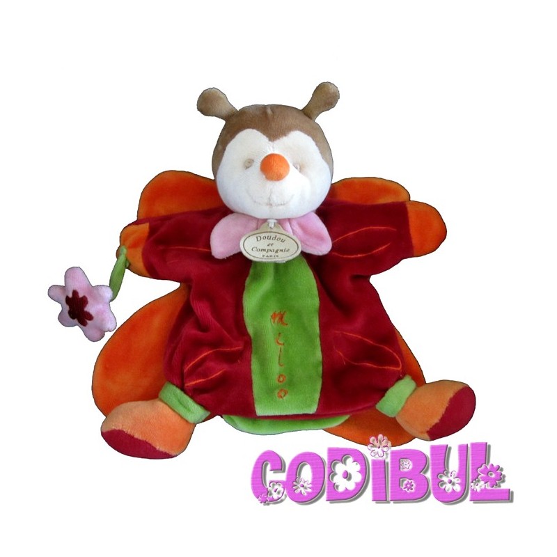 DOUDOU ET COMPAGNIE Marionnette papillon miloo