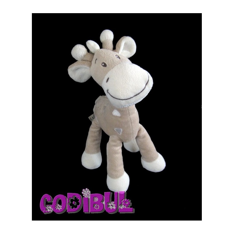 MOTS D'ENFANTS DOUDOU GIRAFE beige