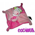 MOTS D'ENFANTS DOUDOU PLAT VACHE ROSE