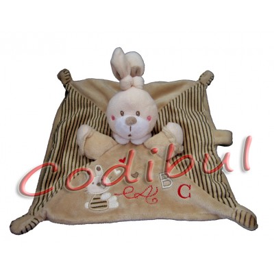 NICOTOY Lapin plat beige ABC