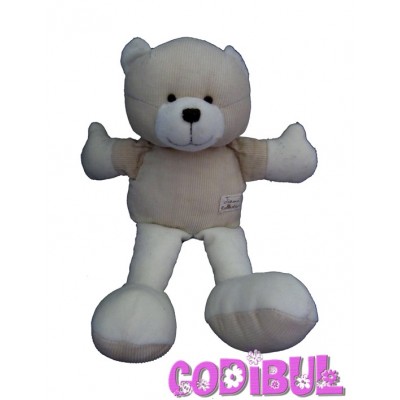 TIAMO Collection doudou ours beige velours