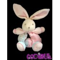 KALOO Doudou Lapin hochet lilirose fleurs rose