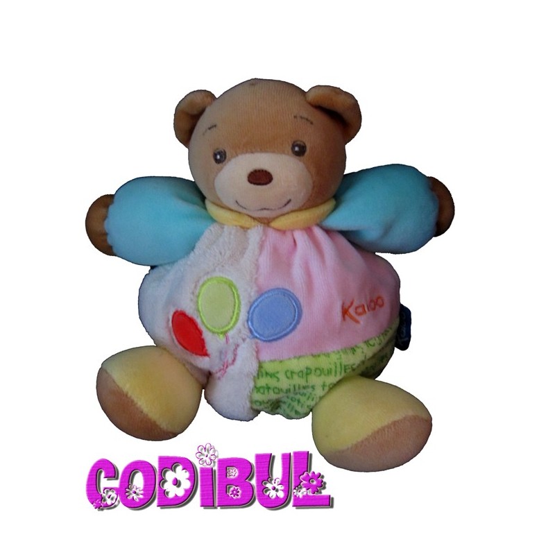 KALOO Doudou ours patapouf ballons