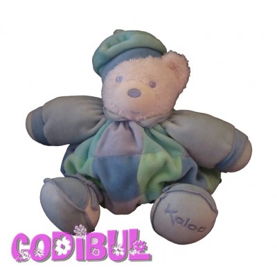 KALOO Doudou ours patapouf Lagon beret