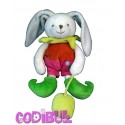 BABY NAT' doudou lapin tonic léon balle hochet