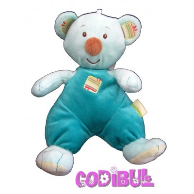 Doudou ours koala bleu Zen SYSTEME U