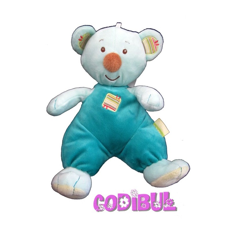 Doudou ours koala bleu Zen SYSTEME U