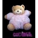 KALOO Doudou ours rose fourrure fur