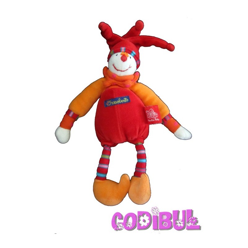 MOULIN ROTY Doudou Capucin Dragobert rouge