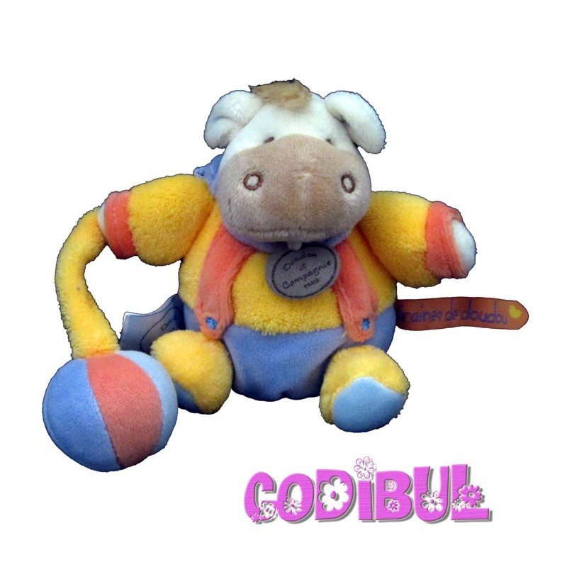 DOUDOU ET COMPAGNIE mini pantin ane graine de doudou musical