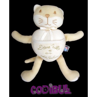 SUCRE D'ORGE doudou chat deux mille et un bonheurs