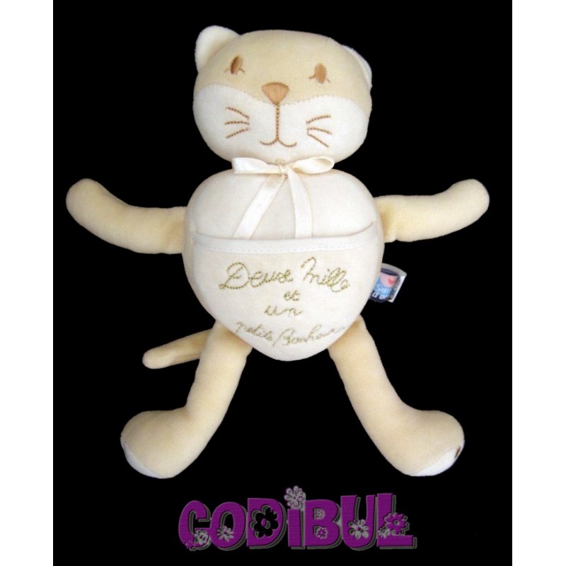 SUCRE D'ORGE doudou chat deux mille et un bonheurs