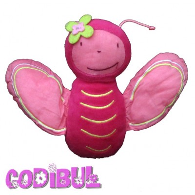 DOUDOU POUPEE FILLE ROSE NOUNOURS