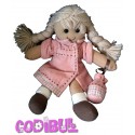 DOUDOU POUPEE FILLE ROSE NOUNOURS