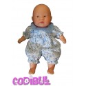 COROLLE Poupée bébé Baby Doll fleurs bleu1999