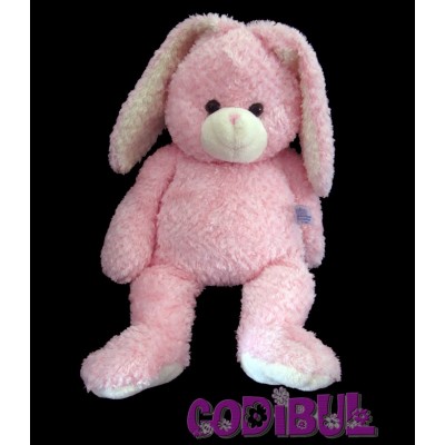 GIPSY Doudou lapin rose peluche