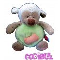 INFLUX Doudou musical mouton vert orange