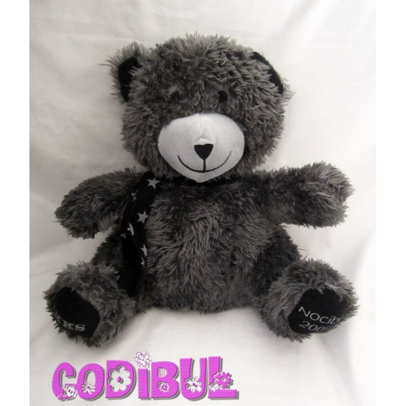 IKKS Doudou ours gris noir NOCIBE 2009